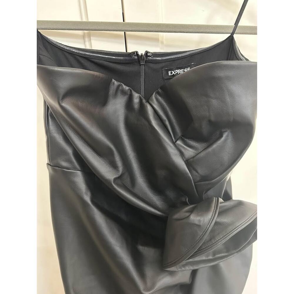 New! Express Leather Dress - Picture 5 of 5